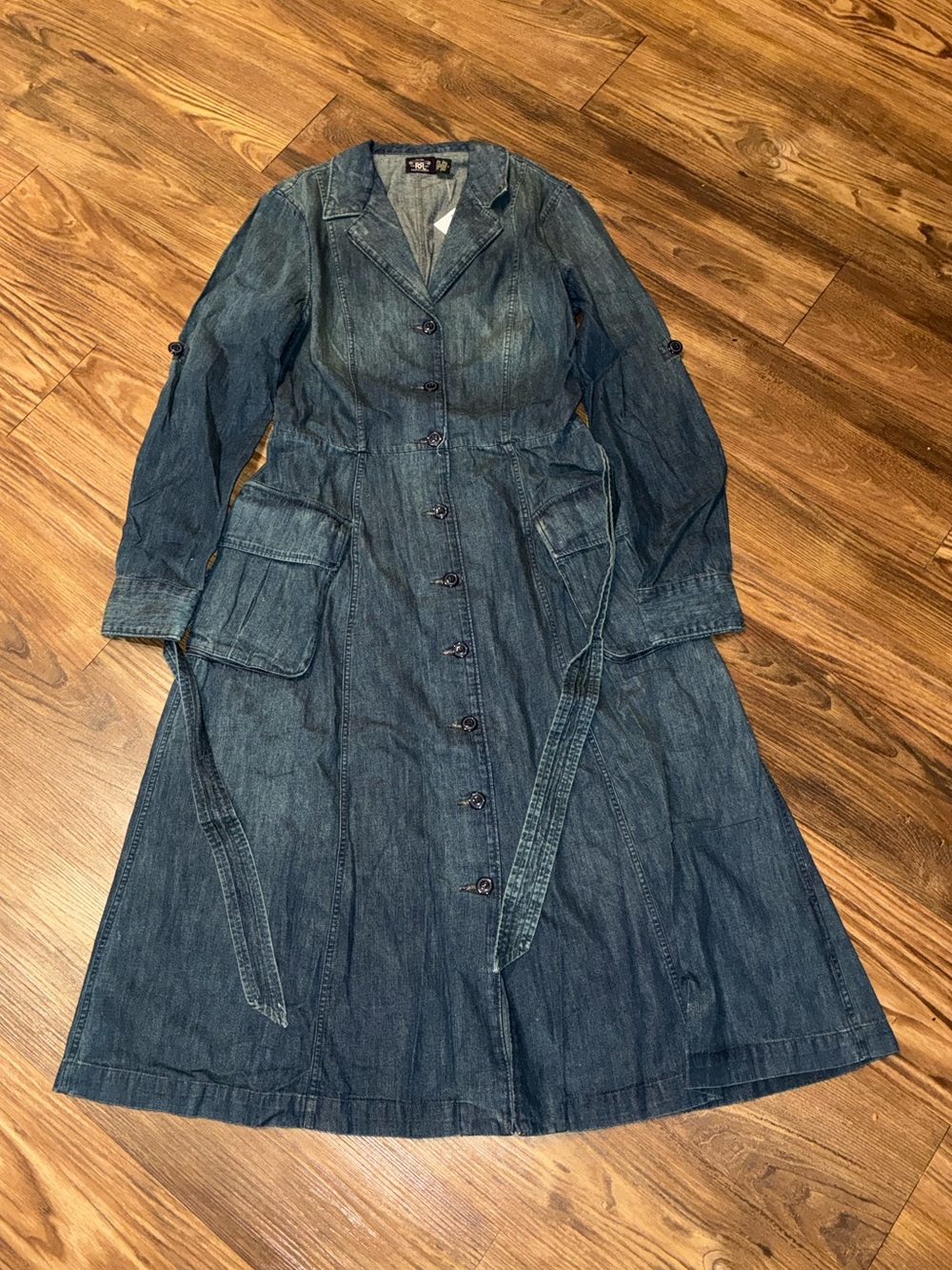 RRL Brianna Dark Wash Denim Dress